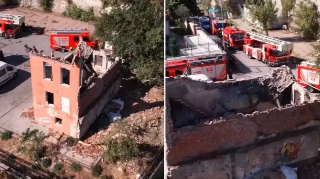 fatihte metruk bina coktu enkazda arama calismasi yapiliyor BYdlTWxi