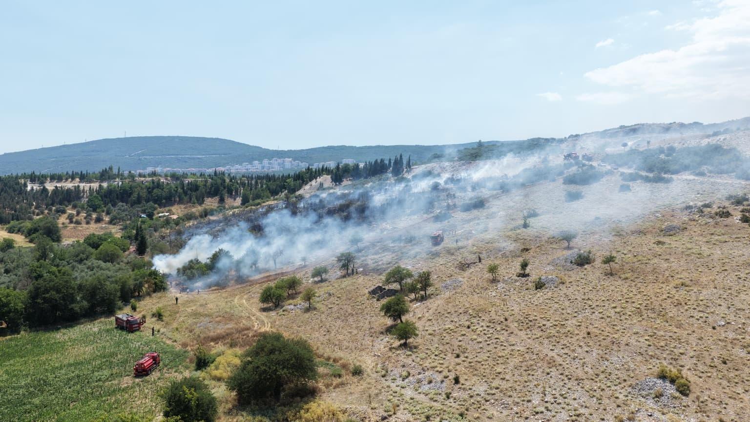 Muğla’da orman ve tarım alanında çıkan yangına müdahale ediliyor Img